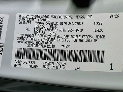 New 2026 Toyota Tundra SR5 AWD/4WD image 16
