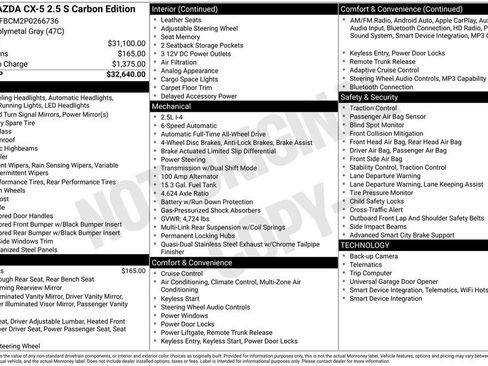 Used 2023 MAZDA CX-5 Carbon Edition AWD/4WD image 3