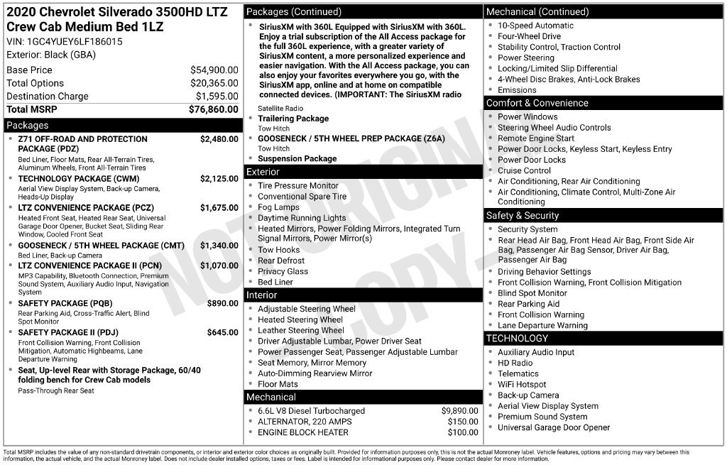 Used 2020 Chevrolet Silverado 3500 LTZ AWD/4WD image 21