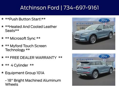 Used 2024 Lincoln Corsair AWD w/ Equipment Group 101A image 8