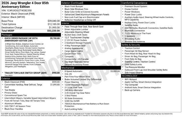 New 2026 Jeep Wrangler Unlimited Sport AWD/4WD image 9