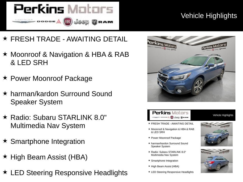 Used 2019 Subaru Outback 3.6R Limited w/ Popular Package #2 AWD/4WD image 10