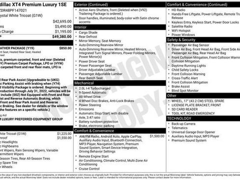 Certified 2023 Cadillac XT4 Premium Luxury w/ Cold Weather Package AWD/4WD image 36