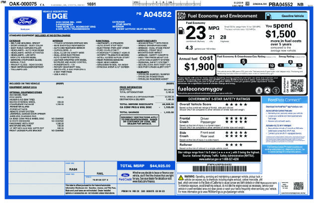 Used 2023 Ford Edge SEL w/ Convenience Package AWD/4WD image 35