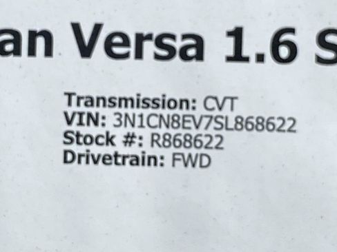 Certified 2025 Nissan Versa SV w/ Trunk Package FWD image 35