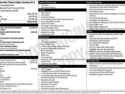 Used 2025 Chevrolet Tahoe High Country image 3