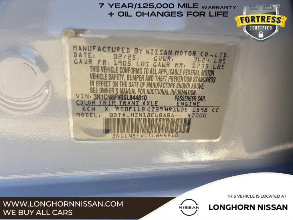 Used 2025 Nissan Versa SR w/ Trunk Package FWD image 27