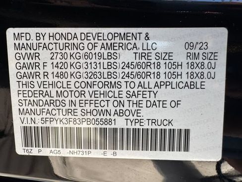 Used 2023 Honda Ridgeline Black Edition image 29