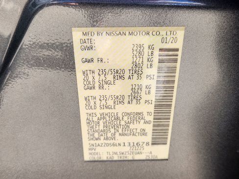 Used 2020 Nissan Murano Platinum w/ Cargo Package image 19