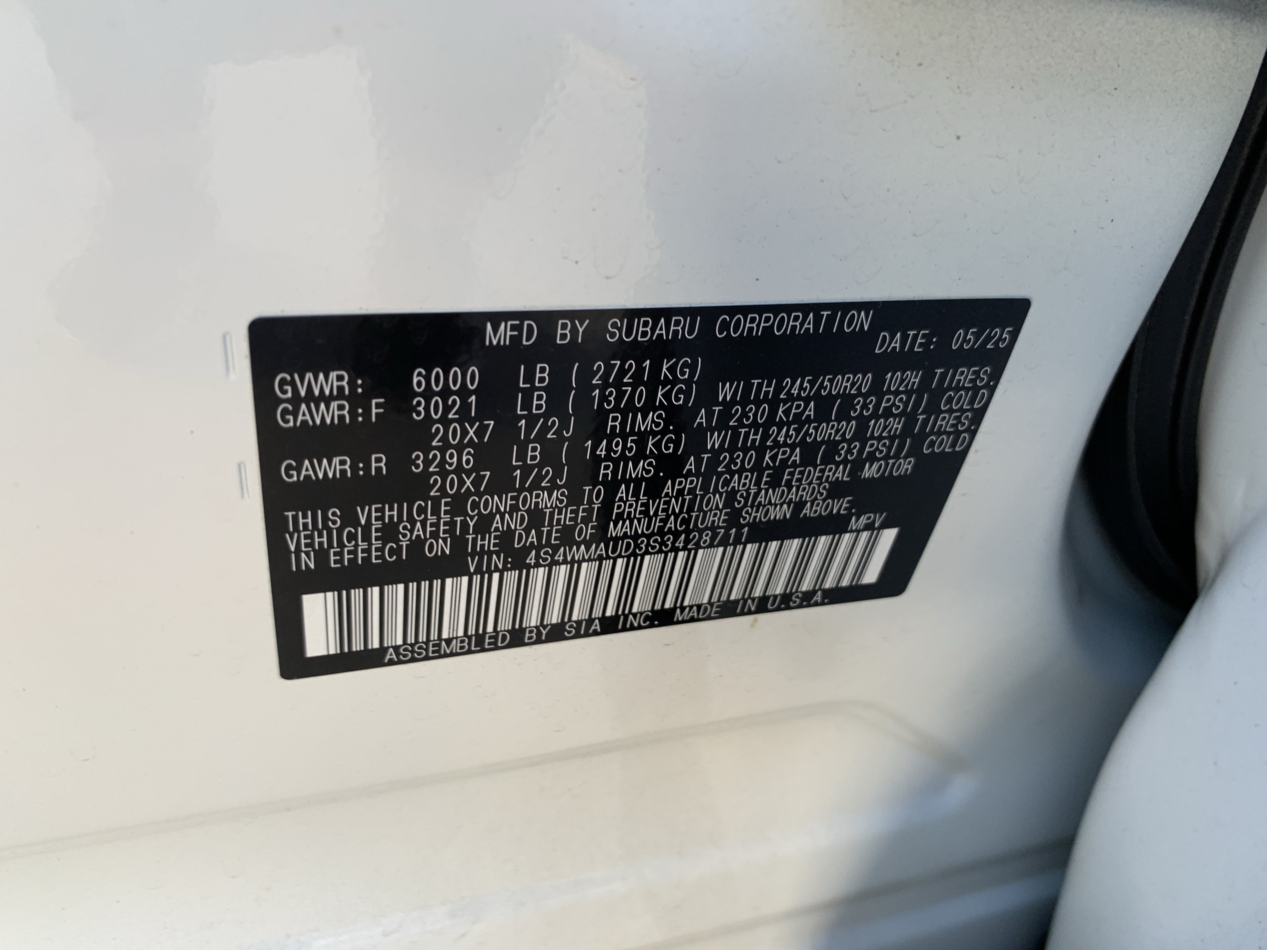 Used 2025 Subaru Ascent Touring w/ Popular Package #1 AWD/4WD image 36