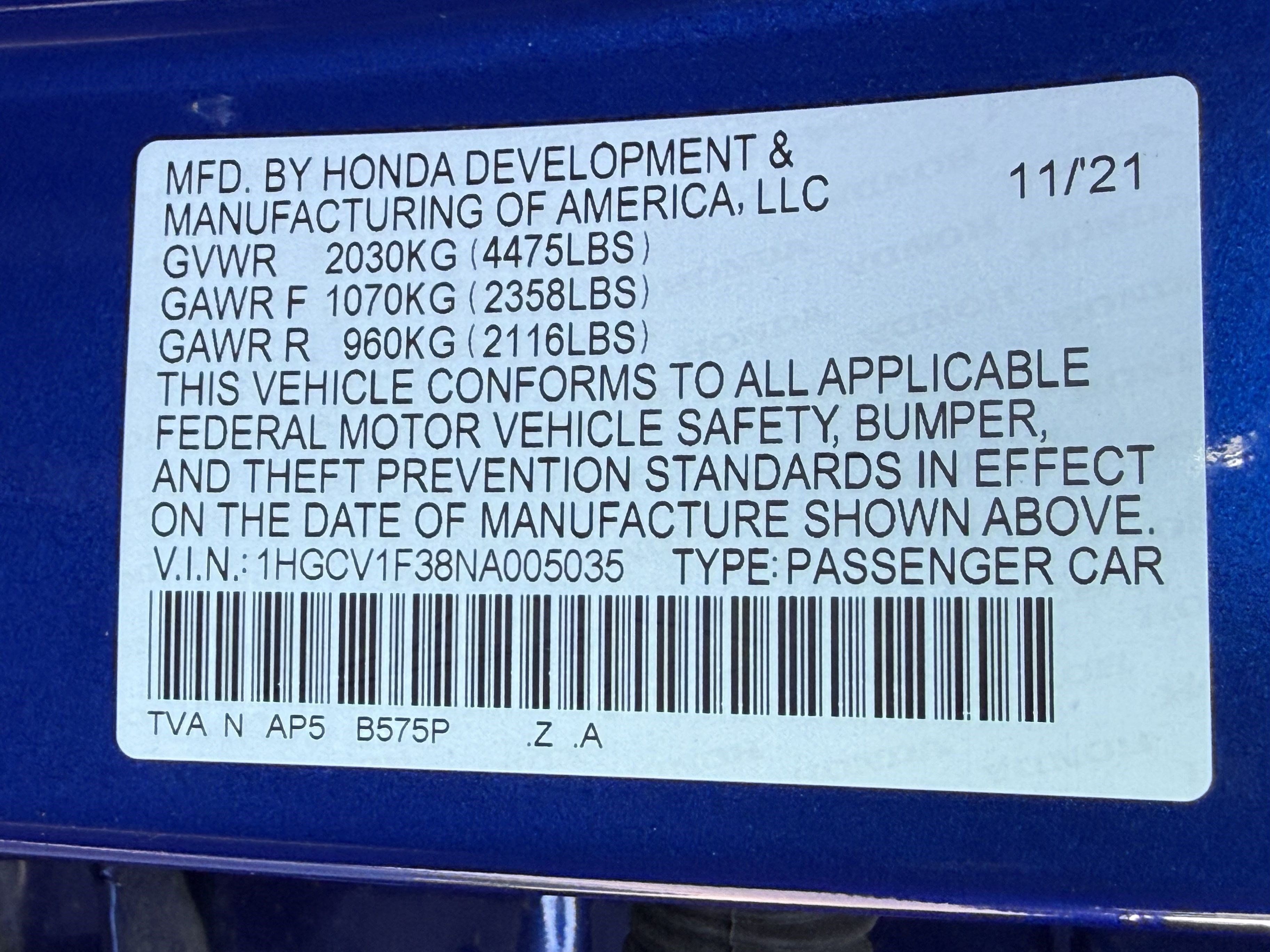 Used 2022 Honda Accord Sport image 35
