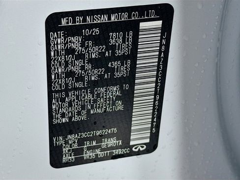 New 2026 INFINITI QX80 Autograph w/ Premium Cargo Package image 44