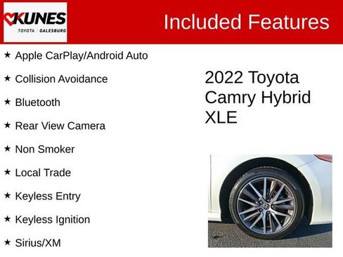 Used 2022 Toyota Camry XLE w/ Cold Weather Package image 2