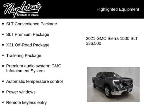 Used 2021 GMC Sierra 1500 SLT w/ SLT Premium Package image 15