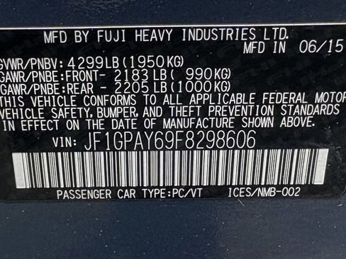 Used 2015 Subaru Impreza 2.0i Sport Premium AWD/4WD image 16