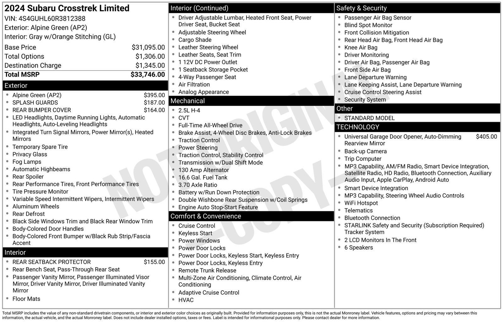 Certified 2024 Subaru Crosstrek 2.5i Limited AWD/4WD image 3