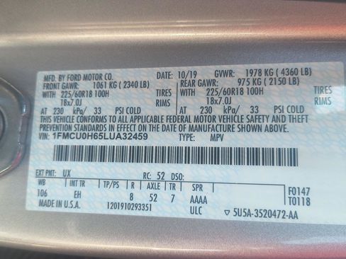 Used 2020 Ford Escape SEL FWD image 7