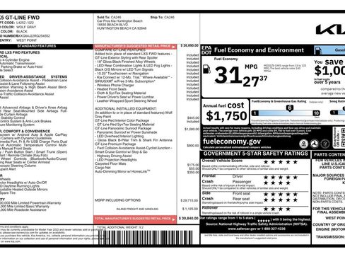 Used 2024 Kia K5 GT-Line FWD image 2
