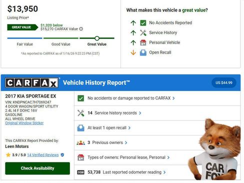 Used 2017 Kia Sportage EX image 3