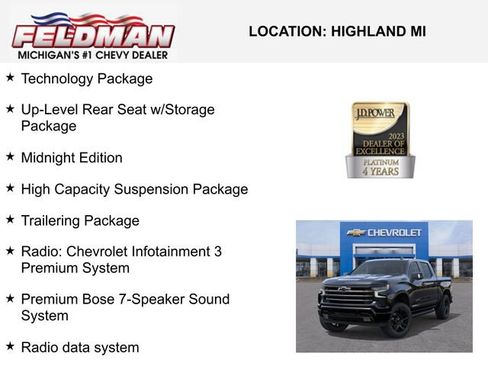 New 2026 Chevrolet Silverado 1500 High Country w/ Midnight Edition image 3