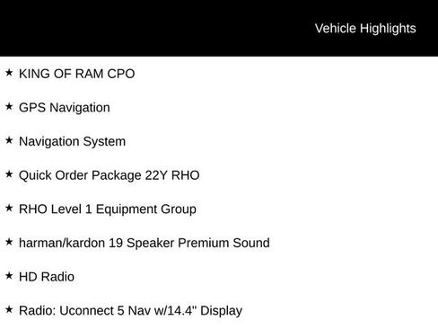 Used 2025 RAM 1500 RHO w/ RHO Level 1 Equipment Group image 5