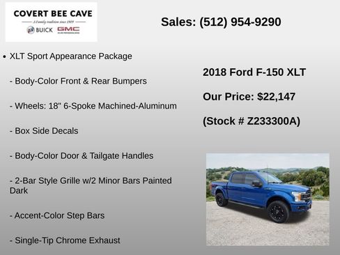 Used 2018 Ford F150 XLT w/ Equipment Group 302A Luxury AWD/4WD image 24