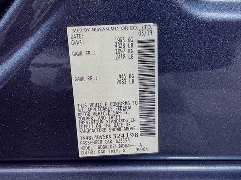 Certified 2019 Nissan Altima 2.5 S image 28