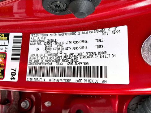 Certified 2023 Toyota Tacoma SR5 w/ SX Package image 30