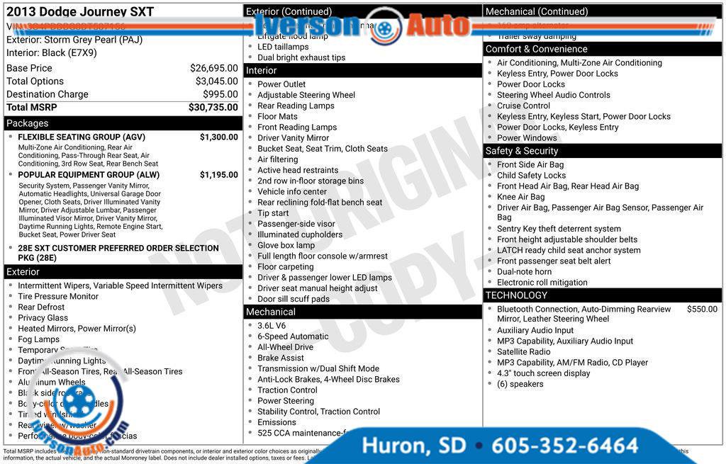 Used 2013 Dodge Journey SXT w/ Flexible Seating Group AWD/4WD image 4