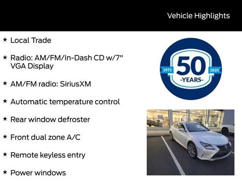 Used 2016 Lexus RC 300 AWD w/ Navigation System Package image 3