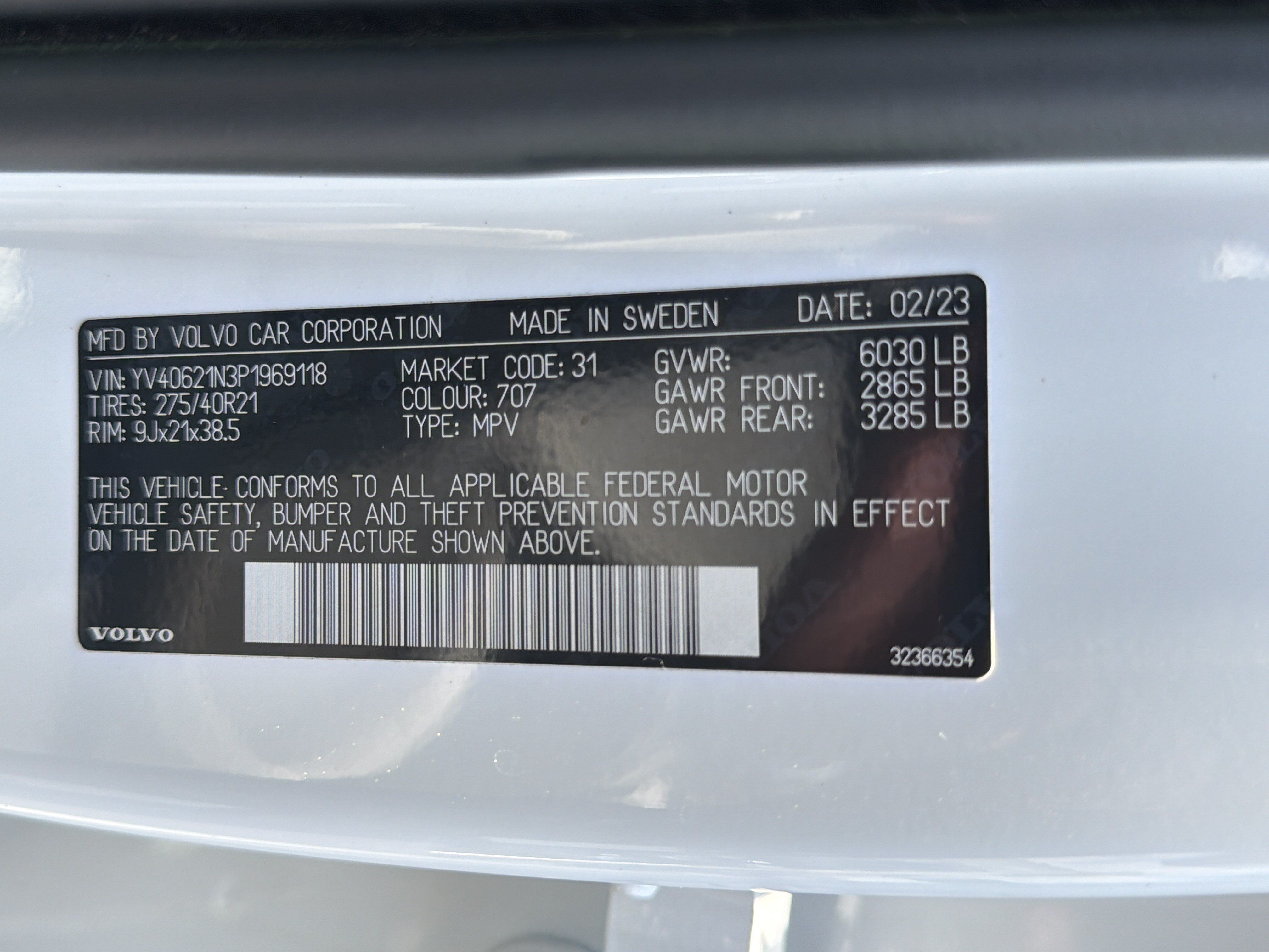 Certified 2023 Volvo XC90 B6 Plus w/ Protection Package Premier AWD/4WD image 37