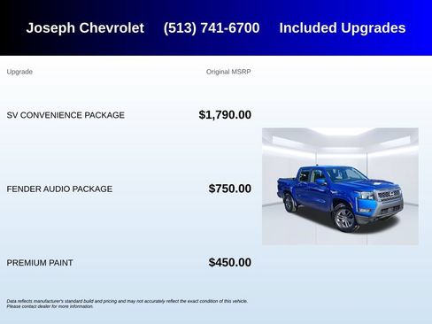 Used 2025 Nissan Frontier SV w/ SV Convenience Package AWD/4WD image 6