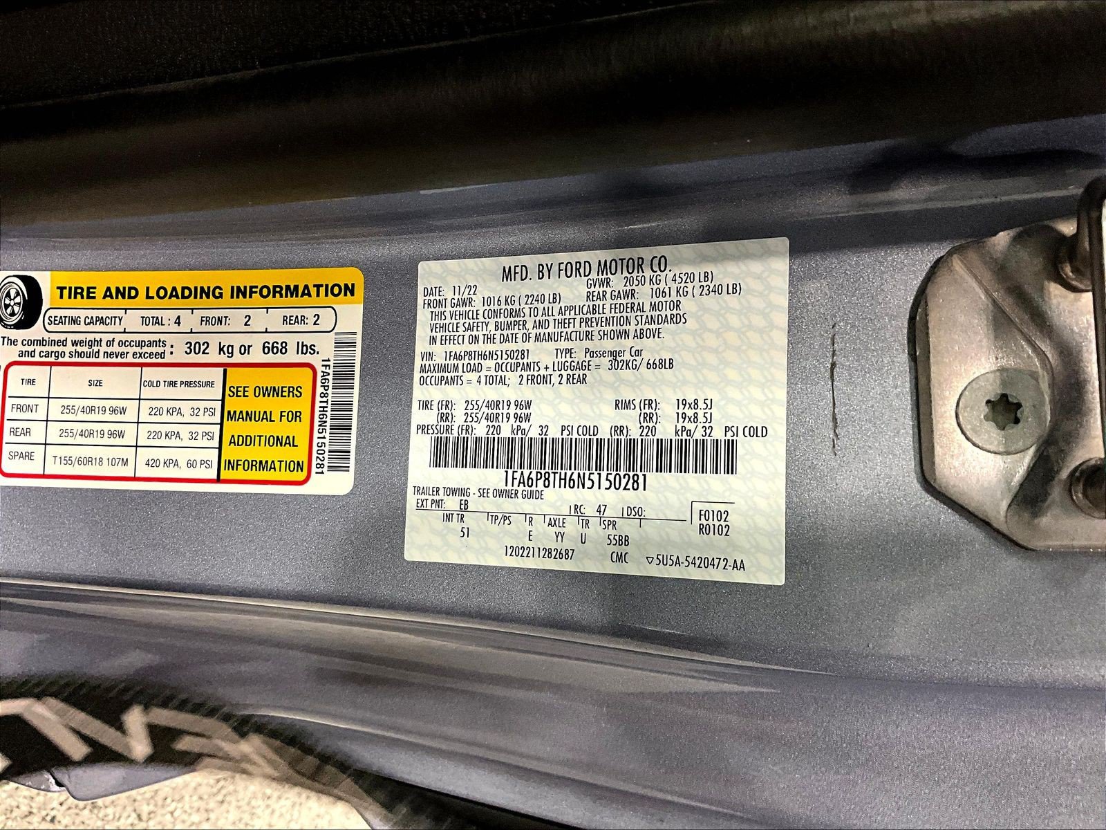 Used 2022 Ford Mustang Premium w/ Equipment Group 201A RWD image 15