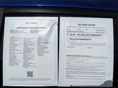 Used 2025 Subaru Crosstrek 2.5i Limited AWD/4WD image 25