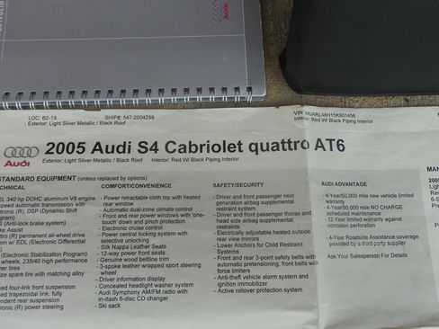 Used 2005 Audi S4 Cabriolet image 26