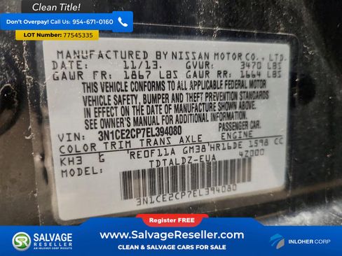 Used 2014 Nissan Versa Note SV w/ Convenience Package FWD image 17