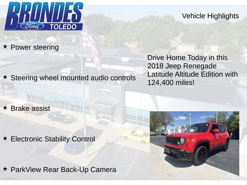 Used 2018 Jeep Renegade Altitude AWD/4WD image 22