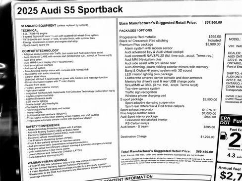 New 2025 Audi S5 Premium Plus image 29