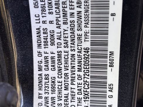 Used 2016 Honda Civic EX image 11