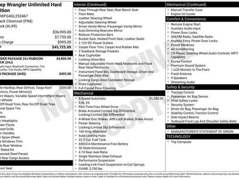 Used 2016 Jeep Wrangler Unlimited Rubicon image 23