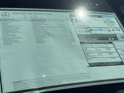New 2026 Mercedes-Benz CLE 450 4MATIC Coupe image 29