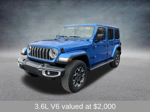 Used 2025 Jeep Wrangler Unlimited Sahara w/ Dual Top Group AWD/4WD image 4