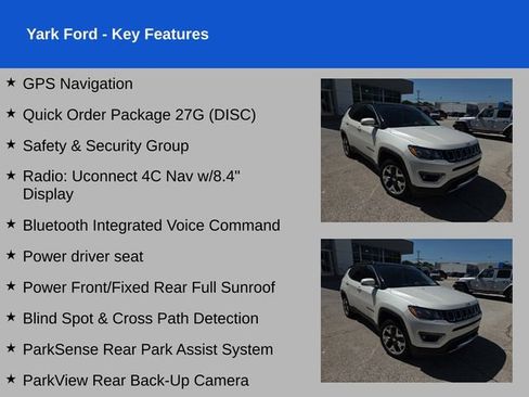Used 2019 Jeep Compass Limited w/ Safety & Security Group AWD/4WD image 2