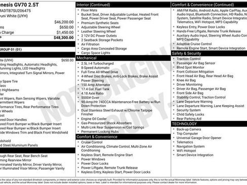 Used 2025 Genesis GV70 2.5T image 6