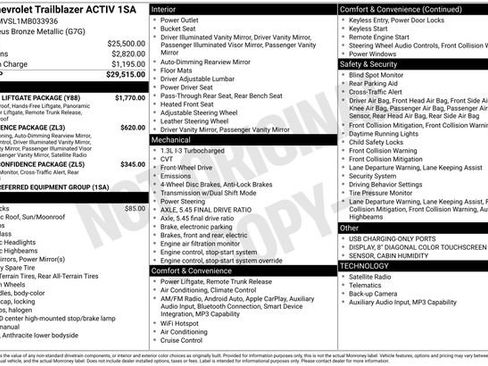 Used 2021 Chevrolet TrailBlazer ACTIV w/ Sun and Liftgate Package image 4