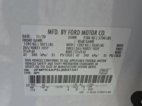 Used 2020 Ford Edge ST w/ Equipment Group 401A AWD/4WD image 33