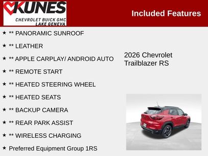 New 2026 Chevrolet TrailBlazer RS w/ Convenience Package