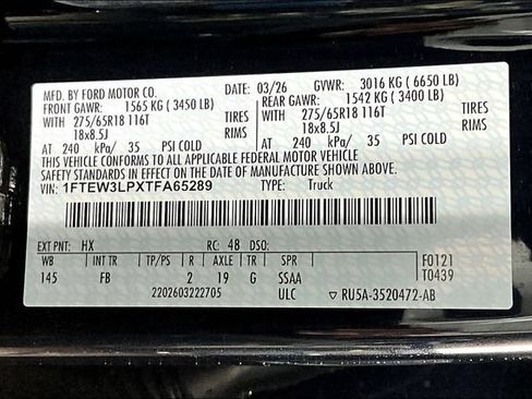 New 2026 Ford F150 XLT w/ Equipment Group 302A MID AWD/4WD image 8