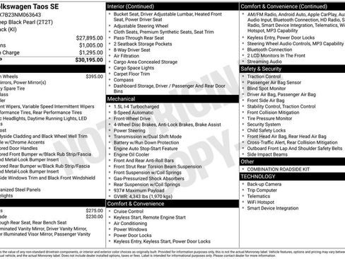 Used 2022 Volkswagen Taos SE image 7