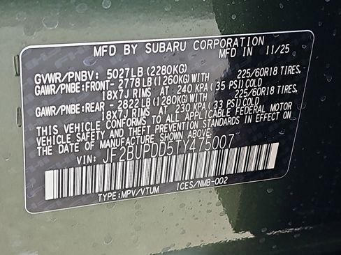 New 2026 Subaru Outback Limited AWD/4WD image 43